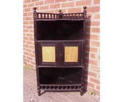 A small ebonised corner cabinet - Thumbnail 2