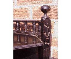 A small ebonised corner cabinet - Thumbnail 4
