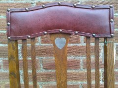 An Arts and Crafts oak chair - Thumbnail 4