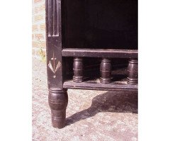 A small ebonised corner cabinet - Thumbnail 8