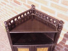 A small ebonised corner cabinet - Thumbnail 9