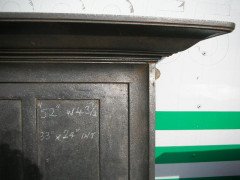 A late Victorian or early Edwardian dark grey fireplace - Thumbnail 2