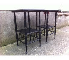 E W Godwin. A pair of ebonised sidetable - Thumbnail 3
