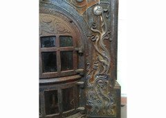 A wonderful pure Art Nouveau Jugendstil style cast iron stove - Thumbnail 5
