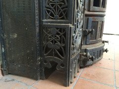 A wonderful pure Art Nouveau Jugendstil style cast iron stove - Thumbnail 7
