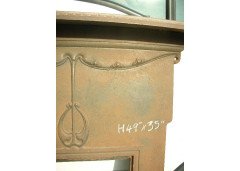 An Arts and Crafts cast iron fireplace - Thumbnail 3