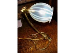 WAS Benson. A very rare Arts and Crafts brass table/bed lamp - Thumbnail 1