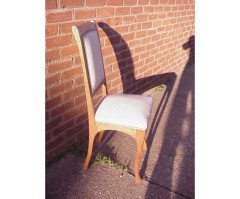 Leon Benouville. An Art Nouveau oak desk/side chair circa 1903. - Thumbnail 1