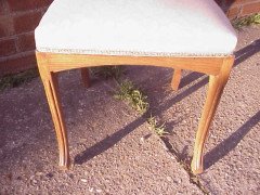 Leon Benouville. An Art Nouveau oak desk/side chair circa 1903. - Thumbnail 3