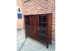 Shapland and Petter. a Super Quality Edwardian Walnut Display Cabinet Stamped S Pb to the Locks - Thumbnail 3