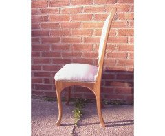 Leon Benouville. An Art Nouveau oak desk/side chair circa 1903. - Thumbnail 4