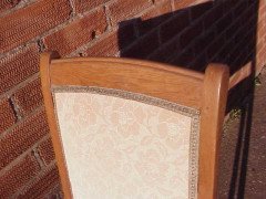 Leon Benouville. An Art Nouveau oak desk/side chair circa 1903. - Thumbnail 6
