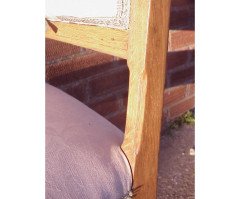 Leon Benouville. An Art Nouveau oak desk/side chair circa 1903. - Thumbnail 7
