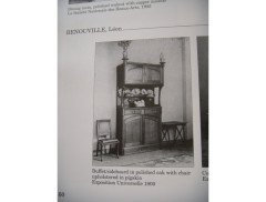Leon Benouville. An Art Nouveau oak desk/side chair circa 1903. - Thumbnail 8