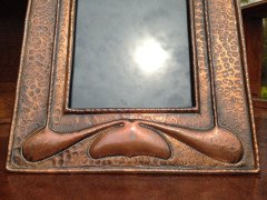 Hale. A rare pair of Arts and Crafts copper photo frame - Thumbnail 5