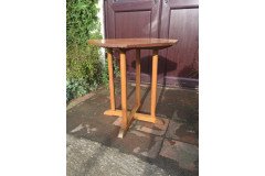 A Cotswold School oak side table with chipped carving - Thumbnail 2