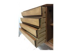 A rare Model 18 teak sideboard having four drawers and two sliding doors - Thumbnail 6