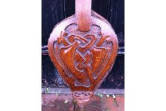 Archibald Knox for Liberty and Co. A tall pair of bellows with Celtic interlacing - Thumbnail 3