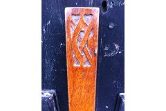 Archibald Knox for Liberty and Co. A tall pair of bellows with Celtic interlacing - Thumbnail 4