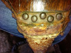 Archibald Knox for Liberty and Co. A tall pair of bellows with Celtic interlacing - Thumbnail 7