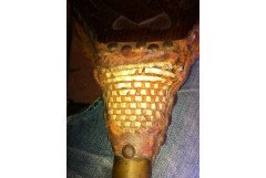 Archibald Knox for Liberty and Co. A tall pair of bellows with Celtic interlacing - Thumbnail 8