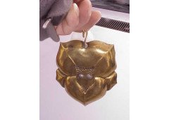 A Little Arts and Crafts Brass Oil Lamp on a Gimbal - Thumbnail 6
