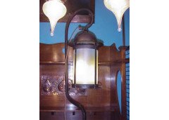 Birmingham Guild of Handicraft. A rare Arts and Crafts hand wrought iron standard lamp - Thumbnail 4