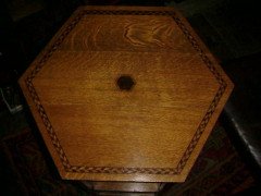 Shapland and Petter. An oak hexagonal sidetable - Thumbnail 5