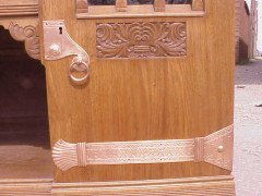 An Arts and Crafts oak sideboard with engraved copper metalwork - Thumbnail 16