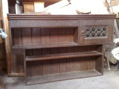 Liberty & Co., An Arts & Crafts Oak Overmantel or Hanging Bookshelf - Thumbnail 2