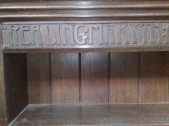 Liberty and Co. an Arts and Crafts Oak Overmantel or Hanging Bookshelf - Thumbnail 3