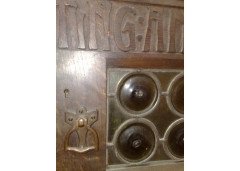 Liberty & Co., An Arts & Crafts Oak Overmantel or Hanging Bookshelf - Thumbnail 7