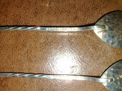 Harold Sargison for Sargisons Jewellers Hobart. A boxed set of 6 hand made and hand hammered silver spoons - Thumbnail 9
