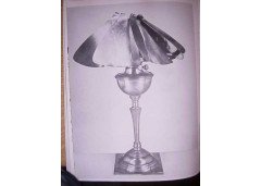 WAS Benson. A brass and copper oil lamp - Thumbnail 5