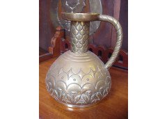 WMF c.1910 Art Nouveau Brass Jug - Thumbnail 2