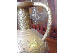 WMF c.1910 Art Nouveau Brass Jug - Thumbnail 4