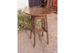 Five matching Arts and Crafts oak sidetable - Thumbnail 13