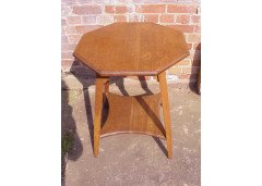 Liberty and Co (attributed). a Large Octagonal Arts and Crafts Oak Side Table with Moorish Detailing - Thumbnail 3
