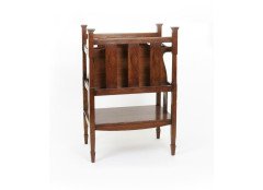 Shapland and Petter. A rare Arts and Crafts oak canterbury - Thumbnail 1