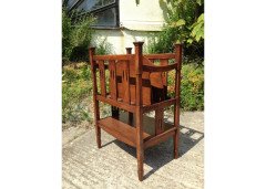 Shapland and Petter. A rare Arts and Crafts oak canterbury - Thumbnail 3
