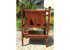 Shapland and Petter. A rare Arts and Crafts oak canterbury - Thumbnail 6