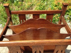 Shapland and Petter. A rare Arts and Crafts oak canterbury - Thumbnail 10