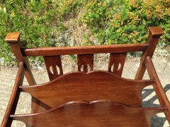 Shapland and Petter. A rare Arts and Crafts oak canterbury - Thumbnail 11