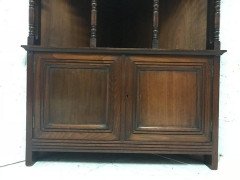 Liberty and Co. A walnut corner cupboard in the Moorish style. - Thumbnail 7