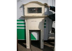 An Arts and Crafts white cast iron fireplace - Thumbnail 1