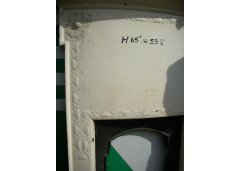 An Arts and Crafts white cast iron fireplace - Thumbnail 4