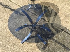 A Pair of Heavy Gage Modernist 1970 Chrome and Glass Side Tables (attributed) to Knut Hesterberg. - Thumbnail 7