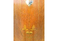 Shapland and Petter. A stunning oak treble wardrobe and matching chest-of-drawers/cupboard - Thumbnail 12