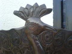 John Pearson. A superb quality Arts and Crafts Peacock wall sconce - Thumbnail 4