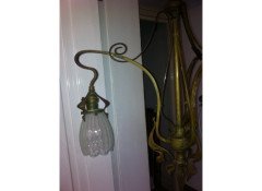 An Art Nouveau Chandelier Retaining the Original Vaseline Shades - Thumbnail 7